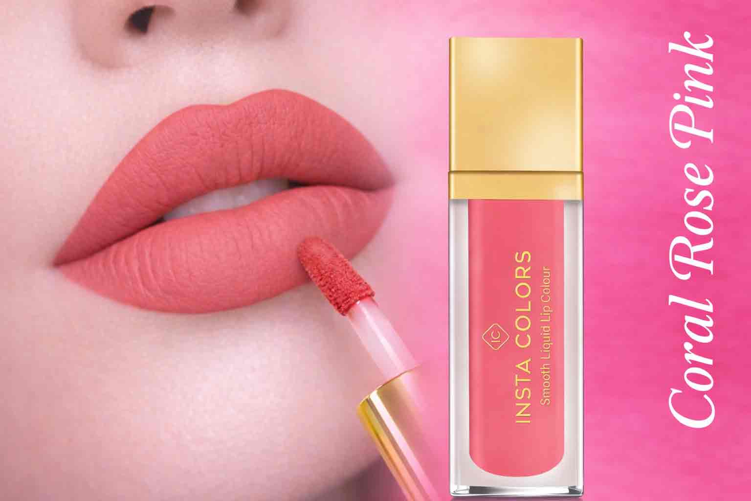 Coral Rose Pink Lightweight Liquid Lipstick
